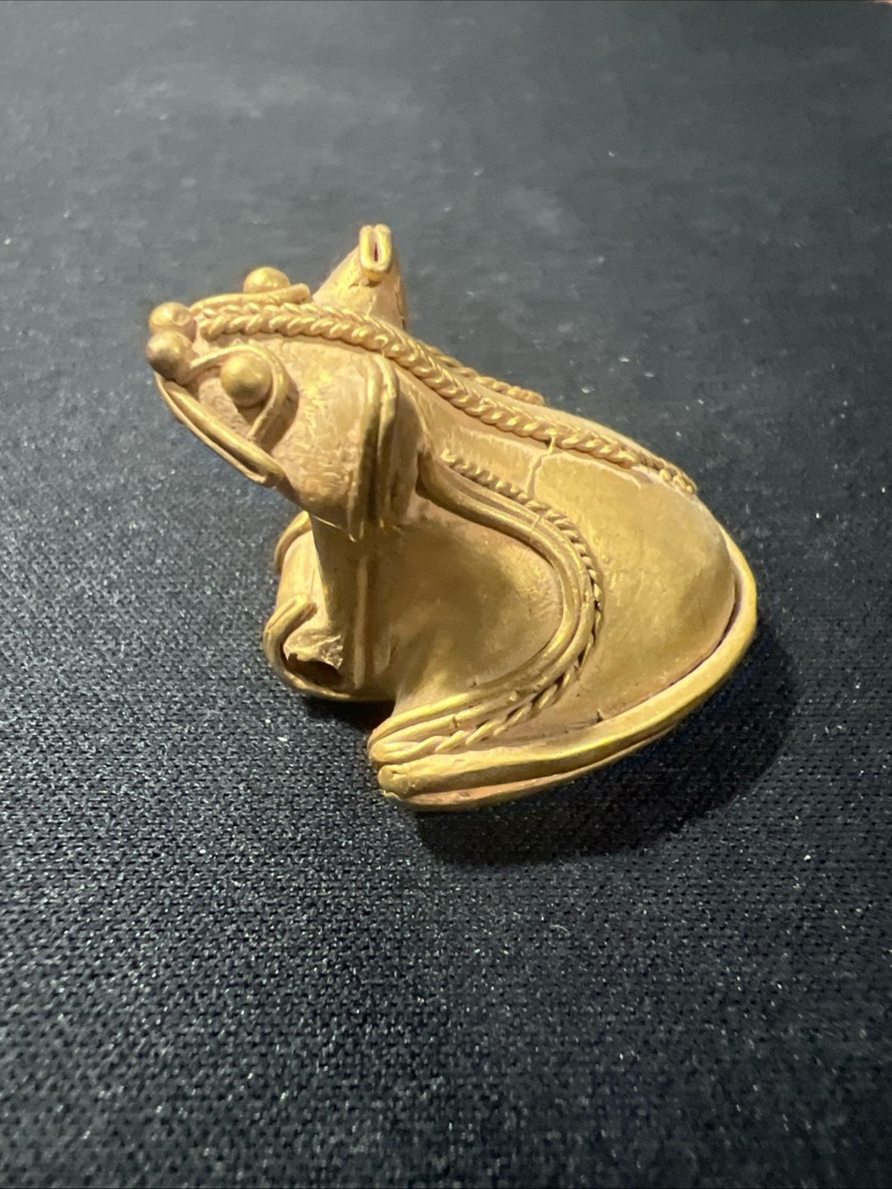 TUMBAGA Gold & Copper Alloy Zoomorphic Figurine/Pendant Columbian Art